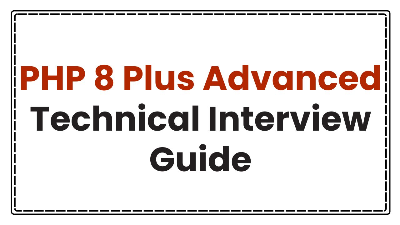 PHP 8 interview questions
